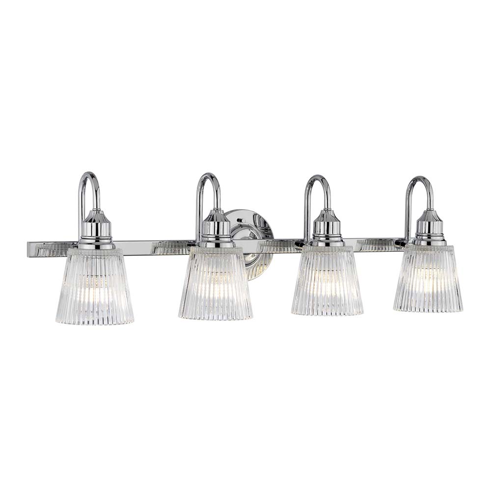 LED Wandleuchte, Stahl, chrom, Glas, H 24,2 cm LED Wandleuchte, Stahl, chrom, Glas, H 24,2 cm von Elstead Lighting