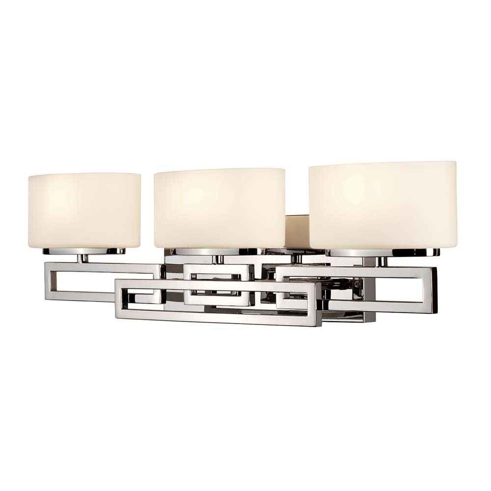 LED Wandleuchte, chrom poliert, Glas, B 63,5 cm LED Wandleuchte, chrom poliert, Glas, B 63,5 cm von Elstead Lighting