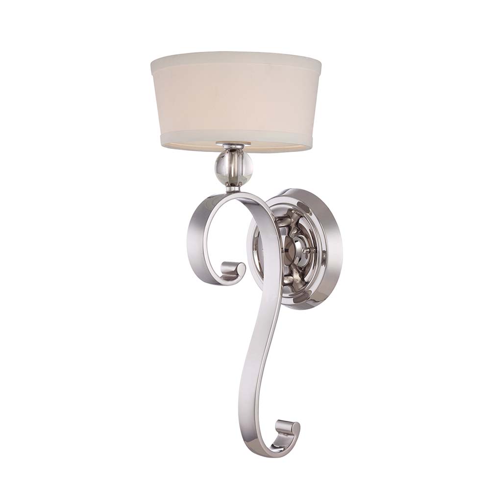 Madison Manor 1 Light Wandleuchte - Imperial Silver Madison Manor 1 Light Wandleuchte - Imperial Silver von Elstead Lighting