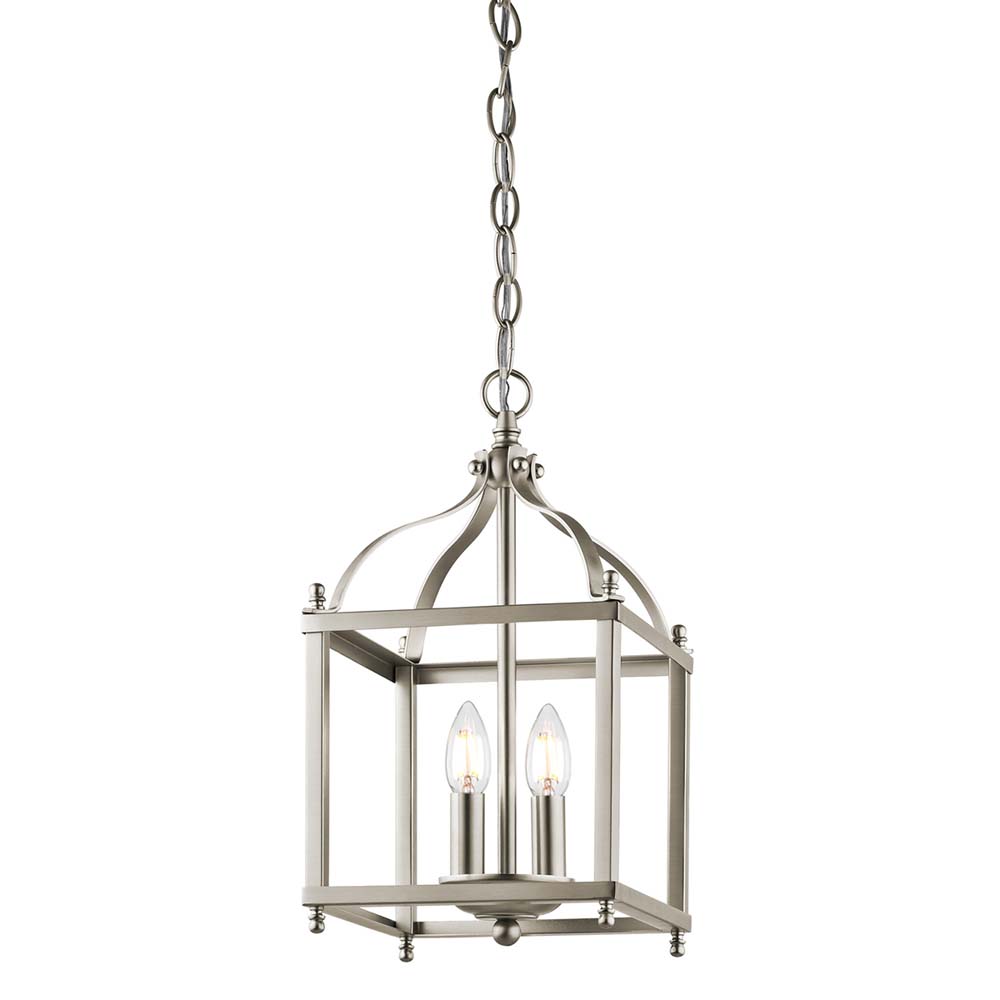 Pendelleuchte, Deckenlampe, Stahl, Nickel, D 20,3 cm Pendelleuchte, Deckenlampe, Stahl, Nickel, D 20,3 cm von Elstead Lighting