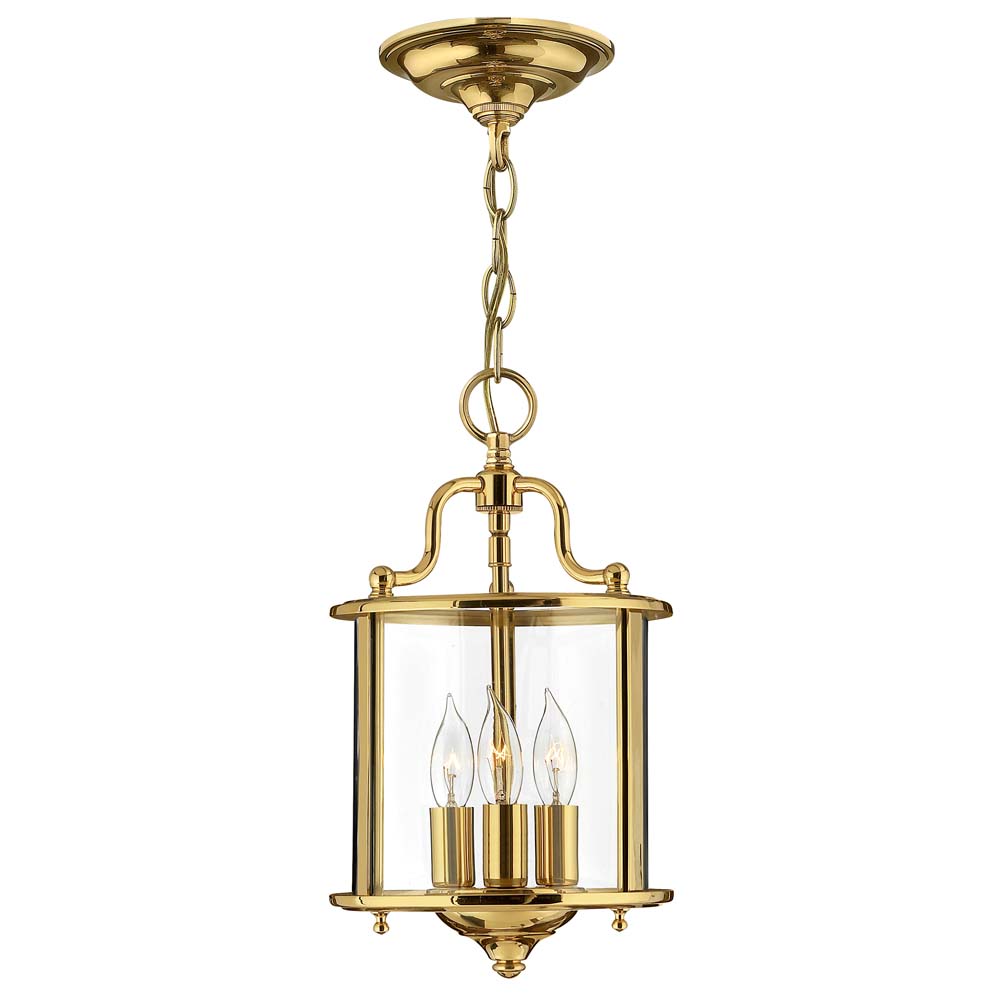 Pendelleuchte, Deckenlampe, Stahl Glas, Messing, D 20 cm Pendelleuchte, Deckenlampe, Stahl Glas, Messing, D 20 cm von Elstead Lighting