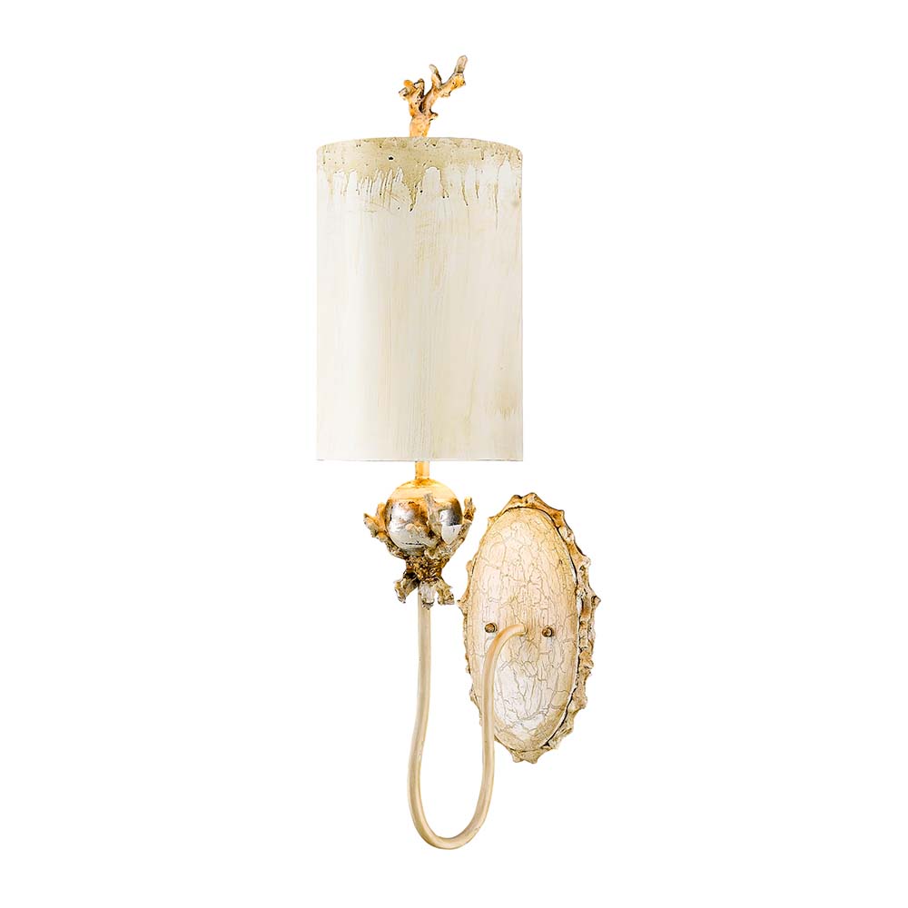 Wandlampe, Stahl, Blattsilber, H 73,7 cm Wandlampe, Stahl, Blattsilber, H 73,7 cm von Elstead Lighting