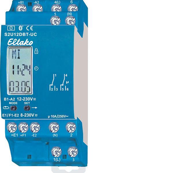 Eltako 2-Kanal-Schaltuhr S2U12DBT-UC m.Display u.Bluetooth 23002903 Eltako 2-Kanal-Schaltuhr S2U12DBT-UC m.Display u.Bluetooth 23002903 von Eltako GmbH