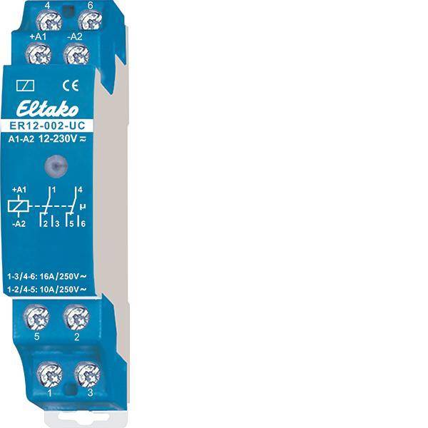 Eltako ER12-002-UC Schalt-/Steuerrelais (V) 2We potenzialfrei 16A 22002601 von Eltako GmbH