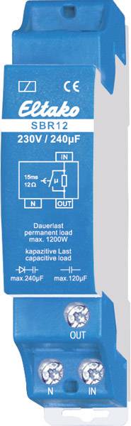 Eltako SBR12-230V/240uF Strombegrenzung relais kapazitiv 1S 16A 22100430 Eltako SBR12-230V/240uF Strombegrenzung relais kapazitiv 1S 16A 22100430 von Eltako GmbH