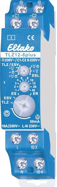 Eltako TLZ12-8plus Treppenlicht (V) Zeitschalter 1S 16A 23100832 von Eltako GmbH