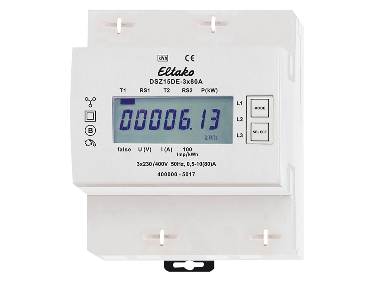 ELTAKO Drehstromzähler DSZ15DE-3x80A ELTAKO Drehstromzähler DSZ15DE-3x80A von Eltako