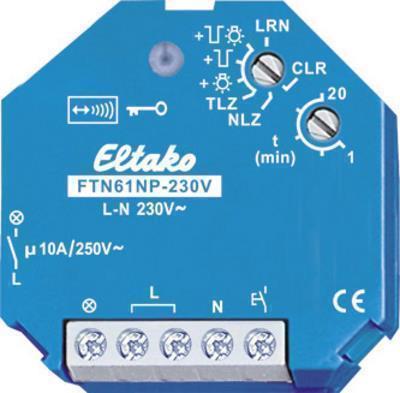 ELTAKO FTN61NP-230V Funkaktor Treppenlicht-Nachlaufschalter UP 1 Schliesser 10A/250V AC (30100130) von Eltako