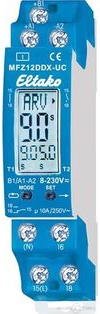 ELTAKO Multifunkt.Zeitrelais MFZ12DDX-UC 1TE 1xWechsler 8-230V 0,5s-1h 2000W MFZ12DDX-UC (23001004) von Eltako