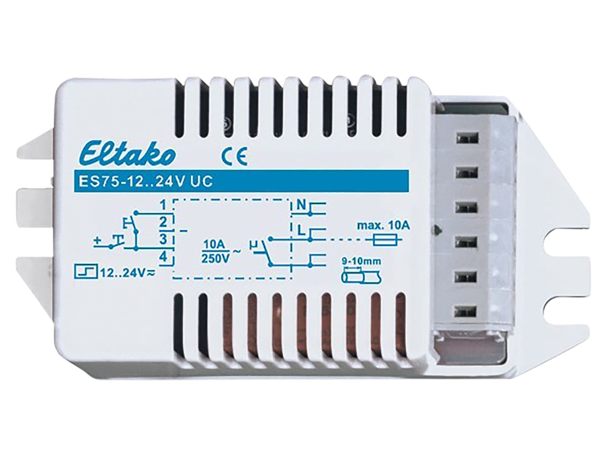 ELTAKO Stromstoßschalter ES75-12...24VUC, 10A, 1 Schließer ELTAKO Stromstoßschalter ES75-12...24VUC, 10A, 1 Schließer von Eltako