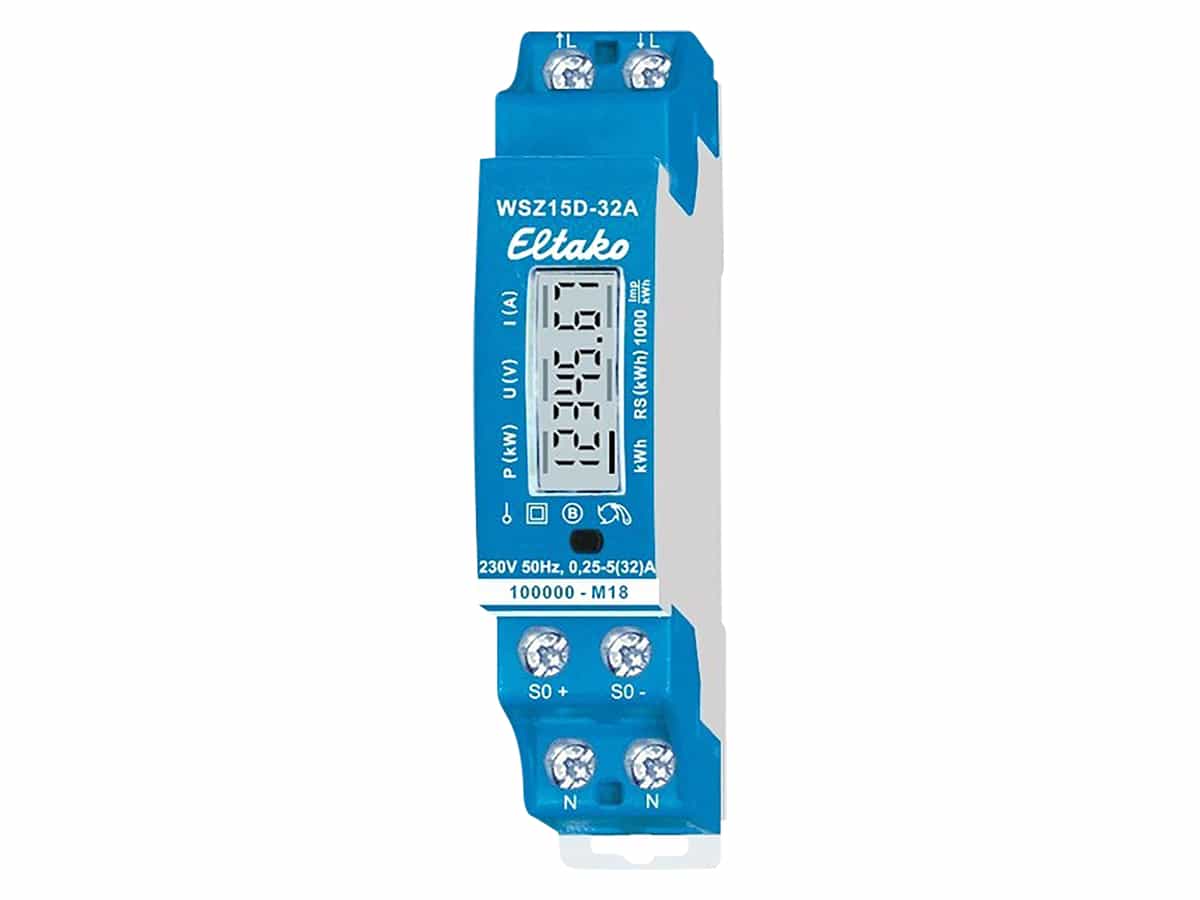 ELTAKO Wirkstromzähler WSZ15D-32A MID, 32A geeicht ELTAKO Wirkstromzähler WSZ15D-32A MID, 32A geeicht von Eltako