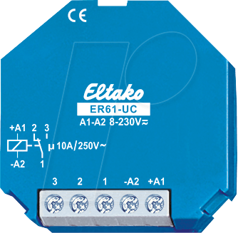ER61-UC - Schaltrelais - 1 Wechsler, 250V/10A von Eltako