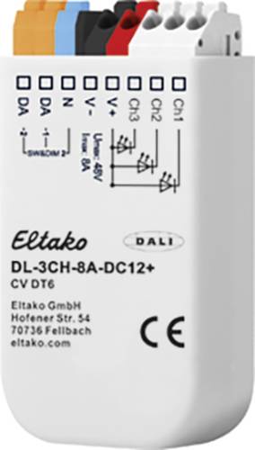 Eltako DL-3CH-8A-DC12+ LED-Dimmer 3-Kanal Einbau, Unterputz von Eltako