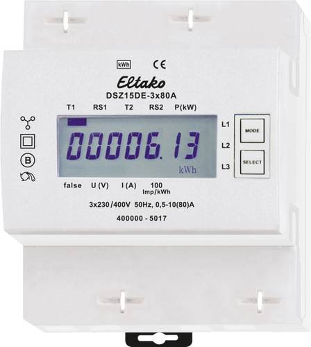 Eltako DSZ15DE-3x80A Drehstromzähler digital 80A 1St. Eltako DSZ15DE-3x80A Drehstromzähler digital 80A 1St. von Eltako