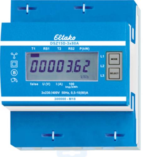 Eltako DSZ15DZ-3x80A MID RS485 Zweiweg-Drehstromzähler Eltako DSZ15DZ-3x80A MID RS485 Zweiweg-Drehstromzähler von Eltako