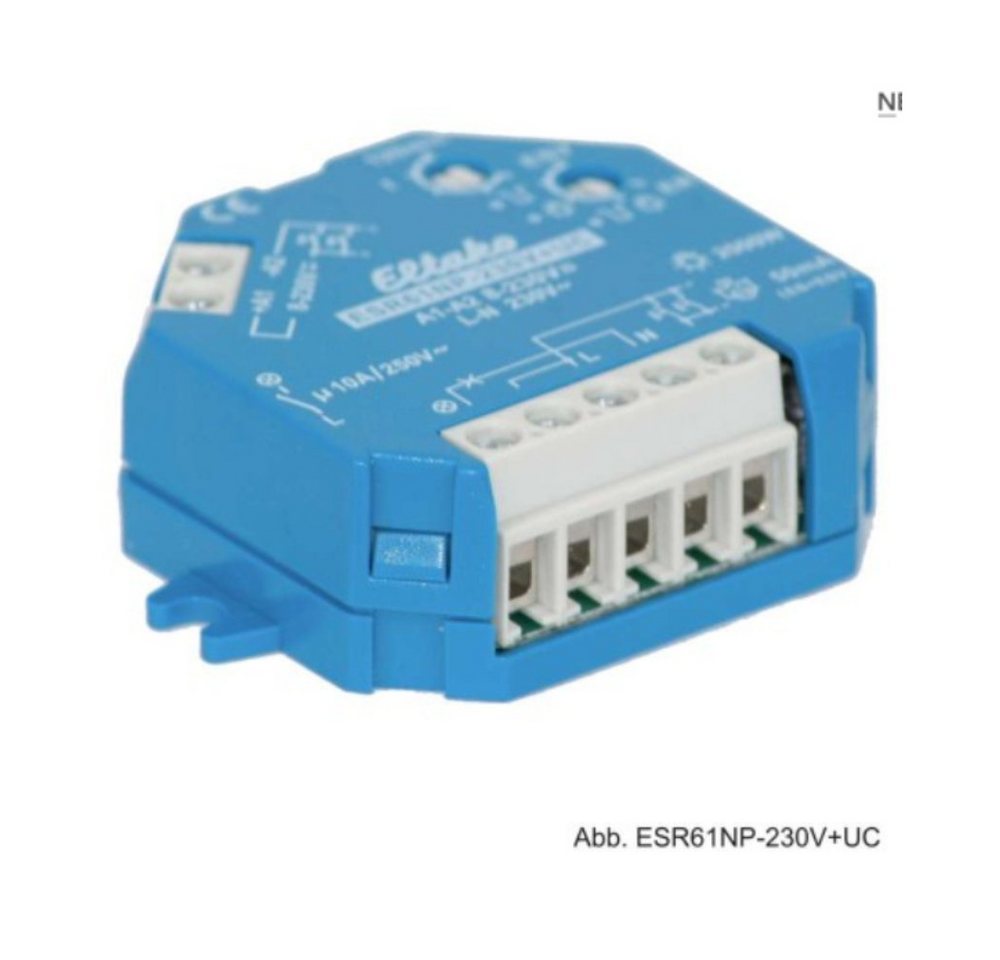 Eltako Eltako Stromstoßrelais ESR61NP-230V+UC, 1S, 10A/250V AC, 61100001 Elektro-Kabel von Eltako