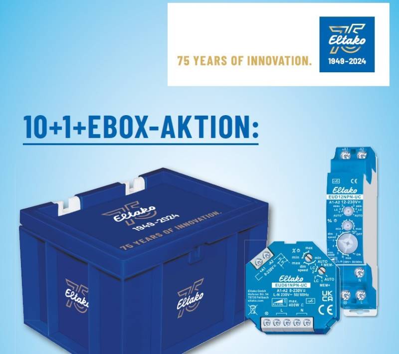 Eltako Eurobehälter EBOX75/10+1-EUD61NPN 61000004 von Eltako