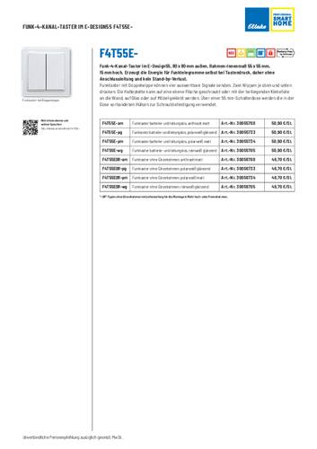 Eltako F4T55EOR-pg Funk Taster Aufputz Reichweite max. (im Freifeld) 30m von Eltako