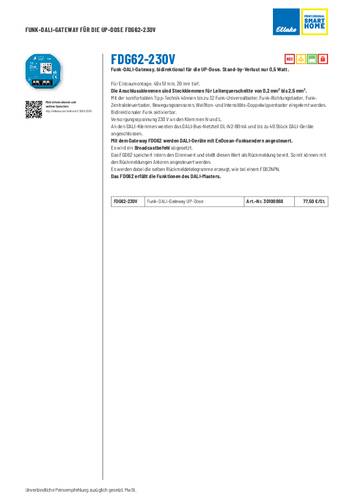 Eltako FDG62-230V Gateway Unterputz Eltako FDG62-230V Gateway Unterputz von Eltako