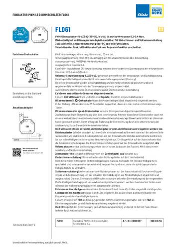 Eltako FLD61 Funk PWM-LED-Dimmschalter Dimmschalter Aufputz von Eltako