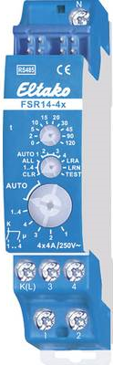 Eltako FSR14-4X. Produkttyp: Schaltaktor, Befestigungstyp: DIN-Schienenmontage, Anzahl Kanäle: 2 Kanäle. Maximale Schaltleistung: 1000 W, Eingangsspannung: 250 V, Eingangsfrequenz: 50 Hz. Breite: 18 mm, Tiefe: 58 mm (30014001) Eltako FSR14-4X. Produkttyp: Schaltaktor, Befestigungstyp: DIN-Schienenmontage, Anzahl Kanäle: 2 Kanäle. Maximale Schaltleistung: 1000 W, Eingangsspannung: 250 V, Eingangsfrequenz: 50 Hz. Breite: 18 mm, Tiefe: 58 mm (30014001) von Eltako