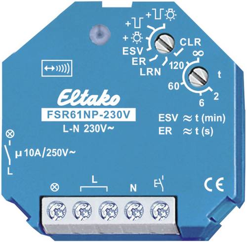 Eltako FSR61NP-230V Funk Schaltaktor Stromstoß-Schalter 1-Kanal Unterputz Schaltleistung (max.) 200 von Eltako