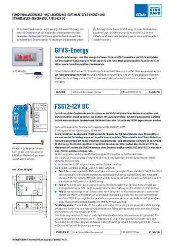 Eltako FSS12-12V DC Funk Stromzähler Eltako FSS12-12V DC Funk Stromzähler von Eltako