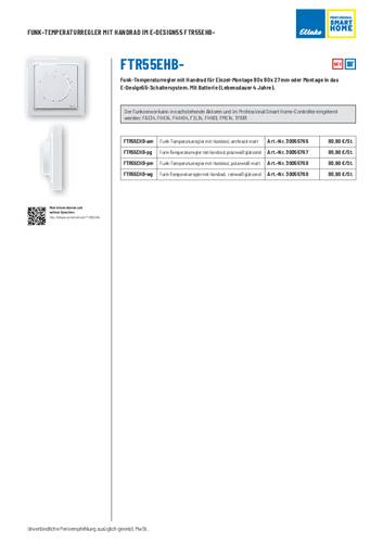 Eltako FTR55EHB-pm Temperaturregler Reichweite max. (im Freifeld) 30m von Eltako