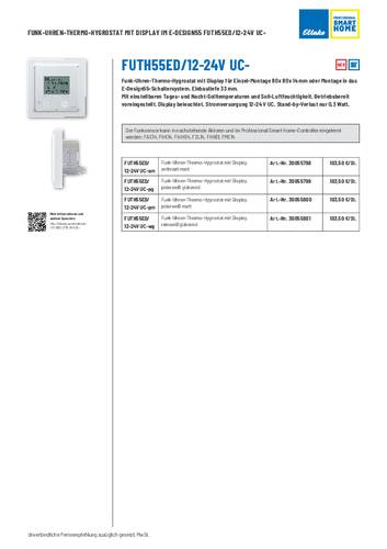 Eltako FUTH55ED/12-24V UC-am Hygrostat Reichweite max. (im Freifeld) 30m von Eltako