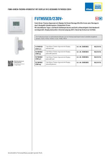 Eltako FUTH55ED/230V-pm Hygrostat Reichweite max. (im Freifeld) 30m von Eltako