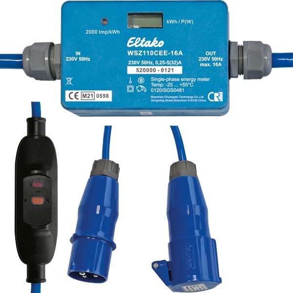 Eltako Mobiler Wechselstromzähler WSZ110CEE16A+PRCDMID 28016113 Eltako Mobiler Wechselstromzähler WSZ110CEE16A+PRCDMID 28016113 von Eltako