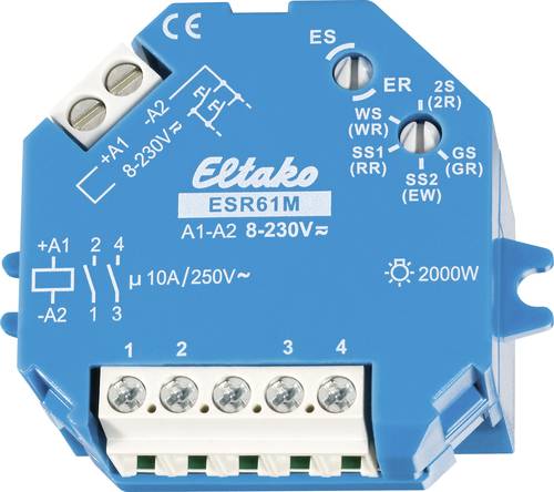 Eltako Stromstoß-Schalter Auf-/Unterputz ESR61M 1 Schließer, 1 Schließer 230 V/DC, 230 V/AC 10A 2 von Eltako