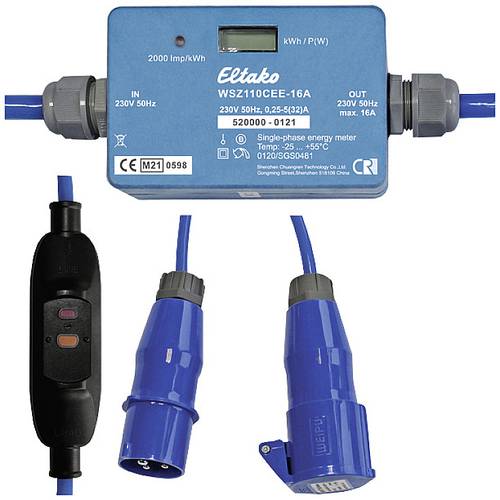 Eltako WSZ110CEE-16A+PRCD MID Mobiler Stromzähler 1St. Eltako WSZ110CEE-16A+PRCD MID Mobiler Stromzähler 1St. von Eltako