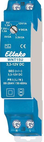 Eltako Weitbereichs-Schaltnetzteil WNT15U/3.3-12VDC Universal (20000175) von Eltako