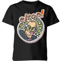 Elton John Star Kids' T-Shirt - Black - 11-12 Jahre von Elton John