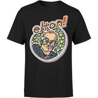 Elton John Star Men's T-Shirt - Black - L von Elton John