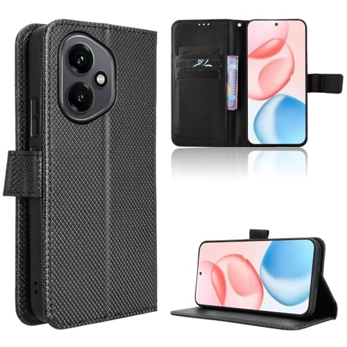 Elubugod Kompatibel mit Honor 400 Handytasche,Kompatibel mit Honor 400 5G DNY-NX9 Hülle Klapphülle Handytasche Black von Elubugod