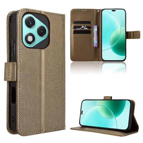 Elubugod Kompatibel mit Honor 400 Lite Handytasche,Kompatibel mit Honor 400 Lite 5G ABR-NX1 ABR-N31C1 Hülle Klapphülle Handytasche Brown von Elubugod