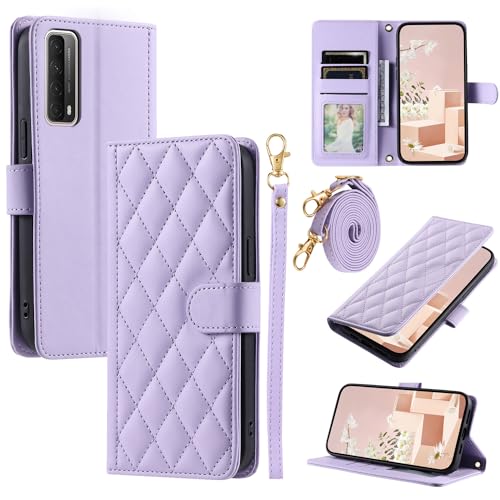 Elubugod Kompatibel mit Huawei Y7a Hülle,Kompatibel mit Huawei P smart 2021 PPA-LX1 PPA-LX2 PPA-L22 / Y7a 2021 PPA-L03B PPA-LX3B PPA-L23B PPA-L02B Flip Ledertasche Schutzhülle Hülle Purple Elubugod Kompatibel mit Huawei Y7a Hülle,Kompatibel mit Huawei P smart 2021 PPA-LX1 PPA-LX2 PPA-L22 / Y7a 2021 PPA-L03B PPA-LX3B PPA-L23B PPA-L02B Flip Ledertasche Schutzhülle Hülle Purple von Elubugod