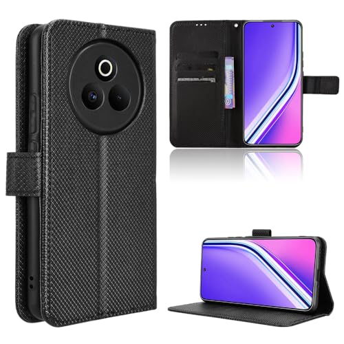 Elubugod Kompatibel mit Realme P3 Pro 5G Handytasche,Kompatibel mit Realme P3 Pro 5G RMX5032 Hülle Klapphülle Handytasche Black von Elubugod