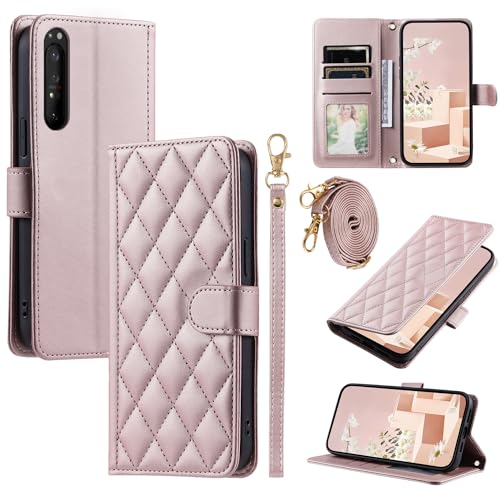 Elubugod Kompatibel mit Sony Xperia 1 II Hülle,Kompatibel mit Sony Xperia 1 II 5G XQ-AT51 XQ-AT52 XQ-AT42 XQ-AU52 / Xperia 10 Mk. 2 Flip Ledertasche Schutzhülle Hülle Pink Elubugod Kompatibel mit Sony Xperia 1 II Hülle,Kompatibel mit Sony Xperia 1 II 5G XQ-AT51 XQ-AT52 XQ-AT42 XQ-AU52 / Xperia 10 Mk. 2 Flip Ledertasche Schutzhülle Hülle Pink von Elubugod