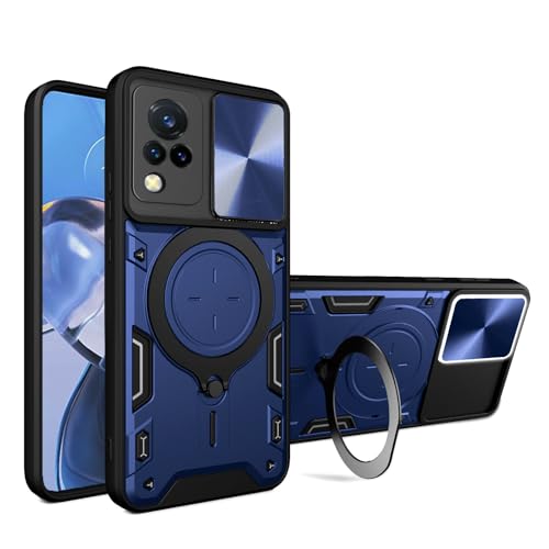 Elubugod Kompatibel mit Vivo V21 5G Handytasche,Kompatibel mit Vivo V21 4G V2066 V2108 / V21 5G V2050 Hülle Schutzhülle Kamera Schiebeabdeckung Blue Elubugod Kompatibel mit Vivo V21 5G Handytasche,Kompatibel mit Vivo V21 4G V2066 V2108 / V21 5G V2050 Hülle Schutzhülle Kamera Schiebeabdeckung Blue von Elubugod