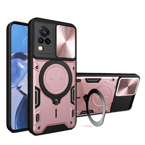 Elubugod Kompatibel mit Vivo V21 5G Handytasche,Kompatibel mit Vivo V21 4G V2066 V2108 / V21 5G V2050 Hülle Schutzhülle Kamera Schiebeabdeckung Pink Elubugod Kompatibel mit Vivo V21 5G Handytasche,Kompatibel mit Vivo V21 4G V2066 V2108 / V21 5G V2050 Hülle Schutzhülle Kamera Schiebeabdeckung Pink von Elubugod