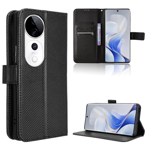 Elubugod Kompatibel mit Vivo V40 Pro 5G Handytasche,Kompatibel mit Vivo V40 5G V2348 / S19 Pro 5G V2362A Hülle Klapphülle Handytasche Black Elubugod Kompatibel mit Vivo V40 Pro 5G Handytasche,Kompatibel mit Vivo V40 5G V2348 / S19 Pro 5G V2362A Hülle Klapphülle Handytasche Black von Elubugod