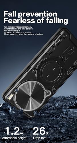 Elubugod Kompatibel mit Vivo X100 Pro 5G Handytasche,Kompatibel mit Vivo X100 Pro 5G V2324A V2309 Hülle Schutzhülle Kamera Schiebeabdeckung Purple von Elubugod