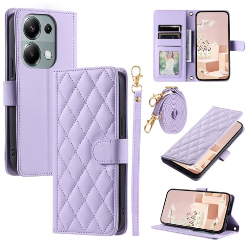Elubugod Kompatibel mit Xiaomi Poco M6 Pro 4G Hülle,Kompatibel mit Xiaomi Redmi Note 13 Pro 4G 23117RA68G Flip Ledertasche Schutzhülle Hülle Purple Elubugod Kompatibel mit Xiaomi Poco M6 Pro 4G Hülle,Kompatibel mit Xiaomi Redmi Note 13 Pro 4G 23117RA68G Flip Ledertasche Schutzhülle Hülle Purple von Elubugod