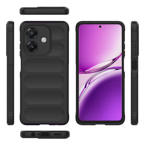 Handyhülle Kompatibel mit Oppo A40 4G / A60 5G,Schutzhülle Kompatibel mit Oppo A3x 4G/5G (India) CPH2641 CPH2681 / A3 4G/5G (India) CPH2669 CPH3669 CPH2683 TPU Silikonhülle Hülle Case Black von Elubugod