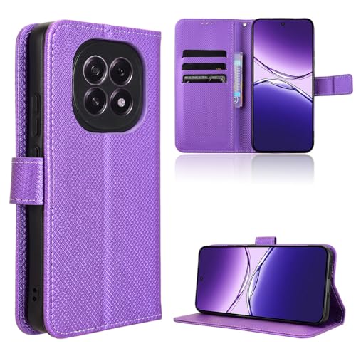 Kompatibel mit Oppo F29 5G Handytasche,Kompatibel mit Oppo A5 2025 PKQ110 Hülle Klapphülle Handytasche Purple von Elubugod