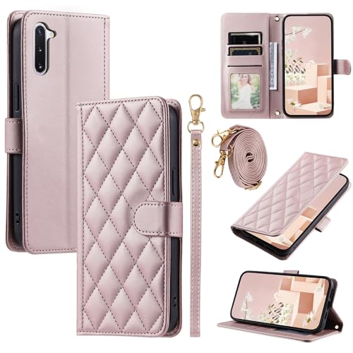 Kompatibel mit Samsung Galaxy Note 10 Hülle,Kompatibel mit Samsung SM-N970F/DS Galaxy Note10 / SM-N970U1 SM-N970W SM-N970F SM-N971N Flip Ledertasche Schutzhülle Hülle Pink Kompatibel mit Samsung Galaxy Note 10 Hülle,Kompatibel mit Samsung SM-N970F/DS Galaxy Note10 / SM-N970U1 SM-N970W SM-N970F SM-N971N Flip Ledertasche Schutzhülle Hülle Pink von Elubugod
