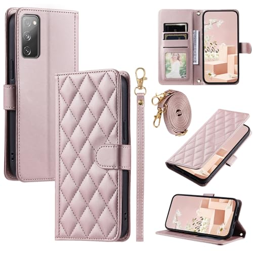 Kompatibel mit Samsung Galaxy S20 Hülle,Kompatibel mit Samsung SM-G980F/DS Galaxy S20 / SM-G980F SM-G9810 SM-G981B/DS SM-G981U1 SM-G981A Flip Ledertasche Schutzhülle Hülle Pink Kompatibel mit Samsung Galaxy S20 Hülle,Kompatibel mit Samsung SM-G980F/DS Galaxy S20 / SM-G980F SM-G9810 SM-G981B/DS SM-G981U1 SM-G981A Flip Ledertasche Schutzhülle Hülle Pink von Elubugod